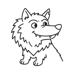  Cute Werewolf Outline for Creative Halloween Coloring and Drawing Fun.