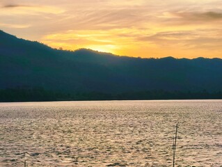 sunrise over the mountains