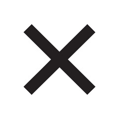 Black cross symbol