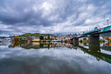 Fototapeta premium Traben-Trarbach town near the Mosel river, Germany