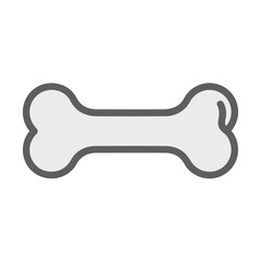 Bone, bone icon isolated on white, human bone, skeletal structure, anatomy symbol, orthopedic concept, medical illustration, healthcare icon, skeleton part, biology, x-ray, anatomy study, hospital