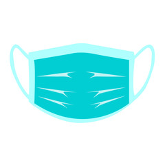 Face mask, surgical mask icon isolated on white, medical protective mask, healthcare equipment, hospital safety, prevention tool, hygiene, doctor mask, protection, virus prevention, medical supply, he