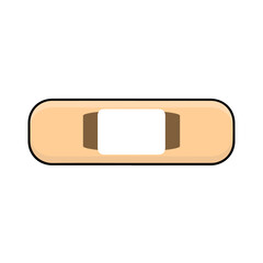 Bandage icon, plaster icon, medical bandage illustration, first aid bandage symbol, adhesive plaster icon, healthcare bandage, wound care icon, injury treatment symbol, health care plaster, medical