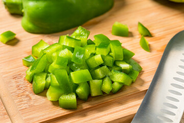 Organic Diced Green Bell Peppers