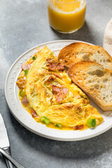 Homemade Denver Omelette with Ham Cheese