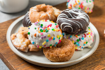Homemade Sweet Mini Gourmet Donuts