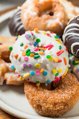 Homemade Sweet Mini Gourmet Donuts