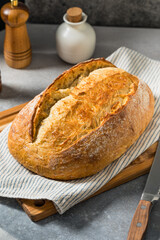 Homemade Rustic French Bread Loaf