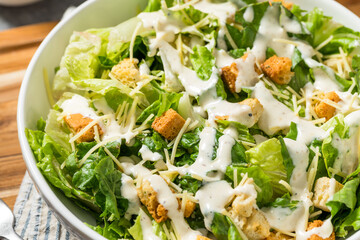 Healthy Homemade Caesar Salad