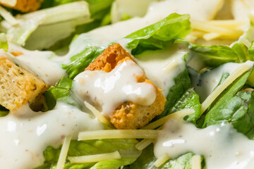 Healthy Homemade Caesar Salad