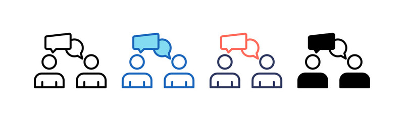 Conversation multiple icon