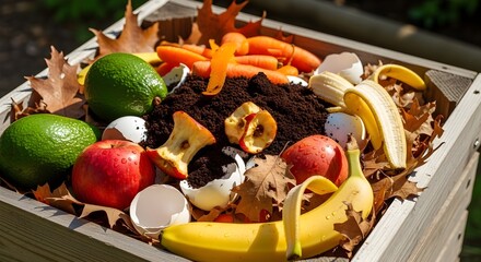 Fresh, healthy fruit in a wicker basket is a sweet, delicious, and colorful table decoration