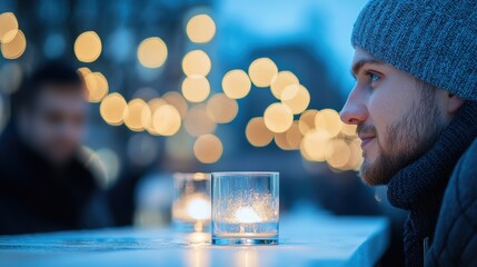 Support People gathering to support a local artist displaying cultural artwork at an event.