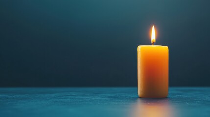 Hope Candle burning in the darkness, representing resilience and faith through hardships.