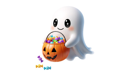 Halloween Ghost isolated clipart 