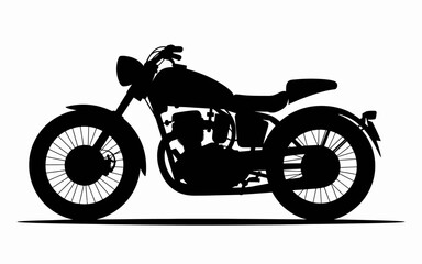 Fototapeta premium vintage motorcycle silhouette