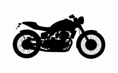 Fototapeta premium silhouette of a motorcycle