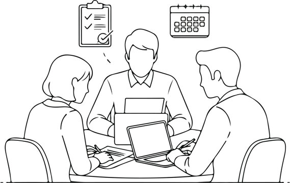 Team collaboration during a business meeting, focusing on strategic planning and collective notions for project execution and organizational success