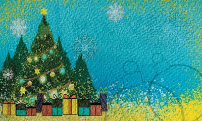 Joyful Christmas and Sparkling New Year 