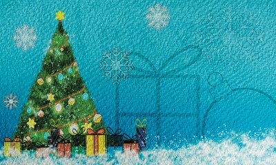 Joyful Christmas and Sparkling New Year 