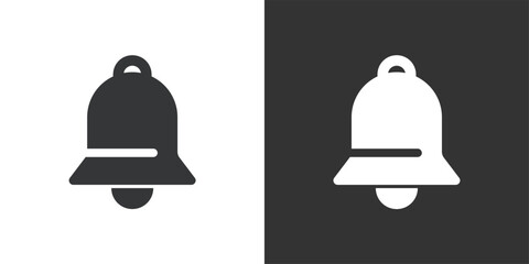 Bell icon. Solid glyph series icon