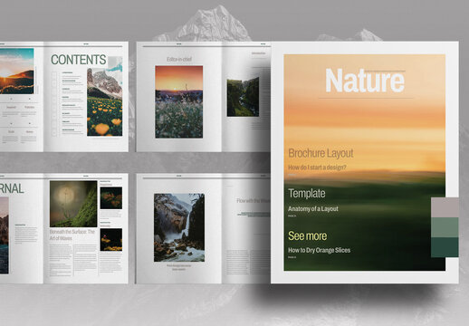 Nature Inspired Brochure Layout