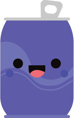 illustration of a cartoonish cold drink caan