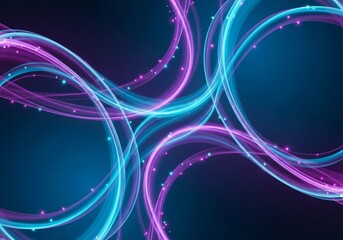 abstract, neon, glow, digital, line, wave, pattern, flow, dynamic, design, modern, technology, futuristic, gradient, cyan, magenta, purple, violet, electric, shimmer, energy, rhythm, art, wallpaper, m