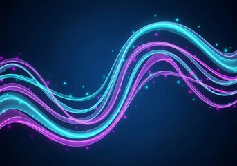 abstract, neon, glow, digital, line, wave, pattern, flow, dynamic, design, modern, technology, futuristic, gradient, cyan, magenta, purple, violet, electric, shimmer, energy, rhythm, art, wallpaper, m
