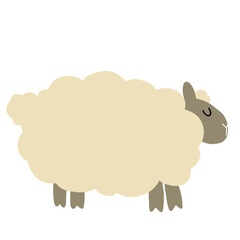 vector illustration of sheep