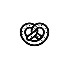 Delicious Pretzel Snack Icon