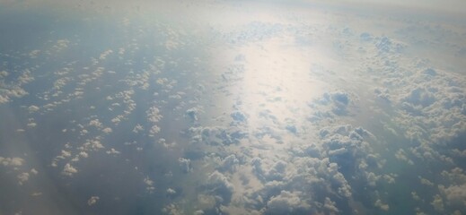 aerial view of the clouds