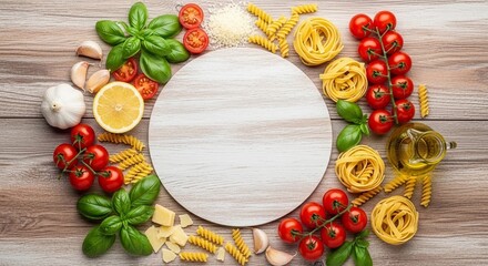 wreath of fresh vegetables