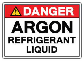 Fototapeta premium Danger Refrigrant Liquid Symbol Sign ,Vector Illustration, Isolate On White Background Label.EPS10