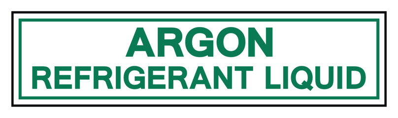 Argon Refrigerated Liquid Symbol Sign ,Vector Illustration, Isolate On White Background Label.EPS10