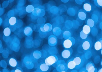 Abstract Blue Bokeh Lights
