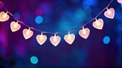 Illuminate Your Space with Enchanting Heart-Shaped Fairy Lights for a Romantic and Whimsical Atmosphere