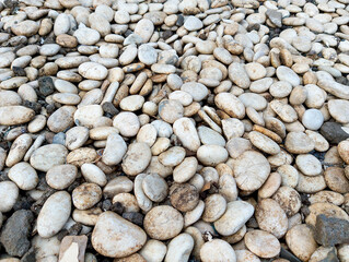 Smooth River Pebble Background Texture