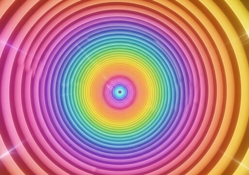 Abstract Rainbow Tunnel Vortex