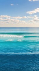 Obraz premium Two-Tone Ocean and Blue Sky