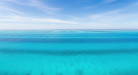 Fototapeta premium Two-Tone Ocean and Blue Sky