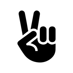 Peace Victory Hand Gesture