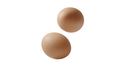 The delicious egg plum appears weightless and natural, isolated on white