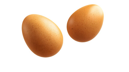 A glossy egg plum glides beautifully in clean space, isolated on white