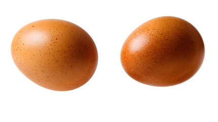 The smooth egg plum showcases vibrant texture and color, isolated on white