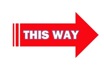 tag red arrow sign this way 