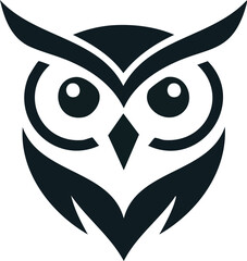 Minimalist Owl Head Logo – Modern Animal Mascot Vector