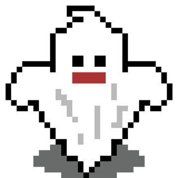 Ghost Pixel Art Halloween