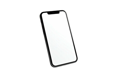 Blank smartphone with a black bezel, shown at a slight angle