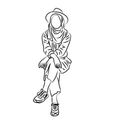 Young Woman in Hat and Casual Outfit
hijab, fashion, muslim, woman, girl, hat, sneakers, casual, urban, style, illustration, drawing, relaxed
​
- chic
​
- modern
​
- young
​
- pose
​
-
girl in a dress